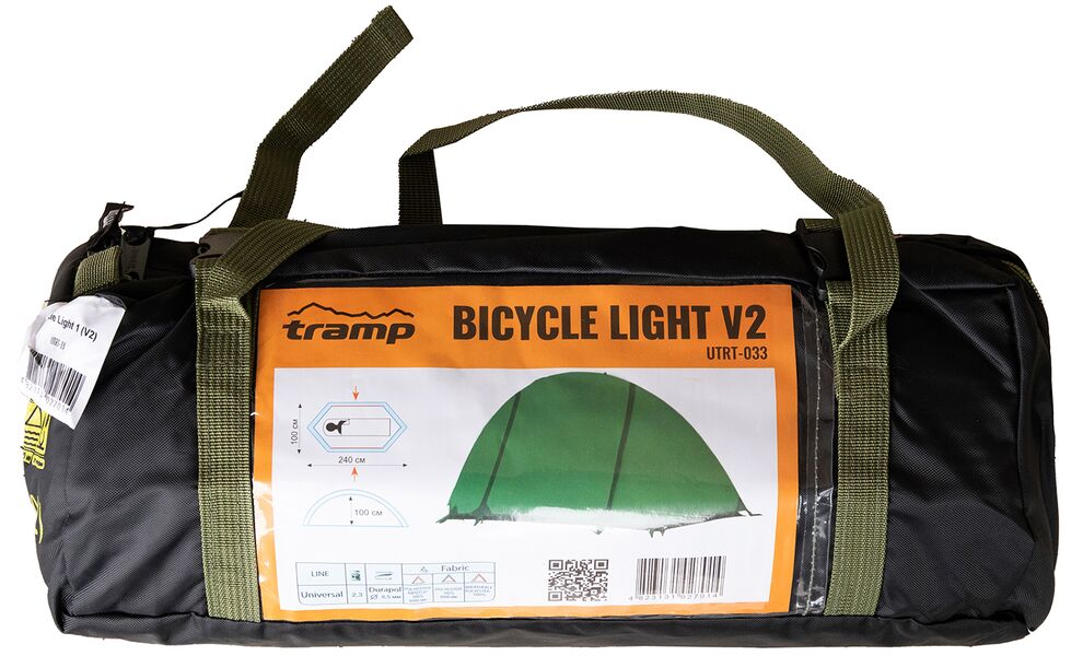 1-місний намет Tramp Bicycle Light 1 V2: двошаровий, Кількість місць: 1, Колір: Green, зображення 12