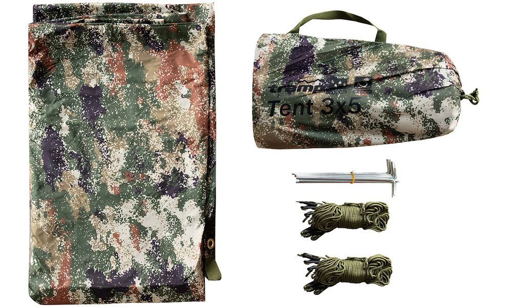 Камуфляжний тент Tramp UTRT-101 (Camo), 300x500 см, Розмір: 300x500, Колір виробника: Camo, зображення 5