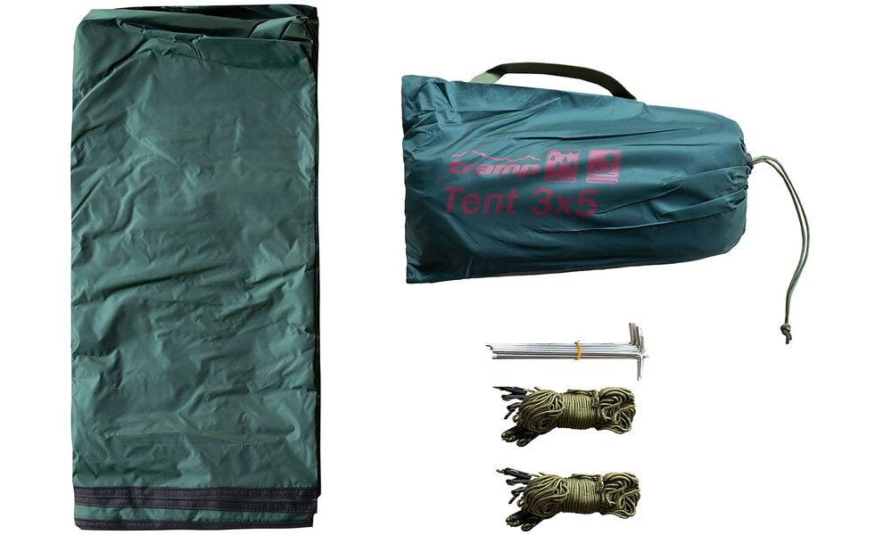 Туристичний тент Tramp UTRT-101 (Green), 300x500 см, Розмір: 300x500, Колір виробника: Green, зображення 7