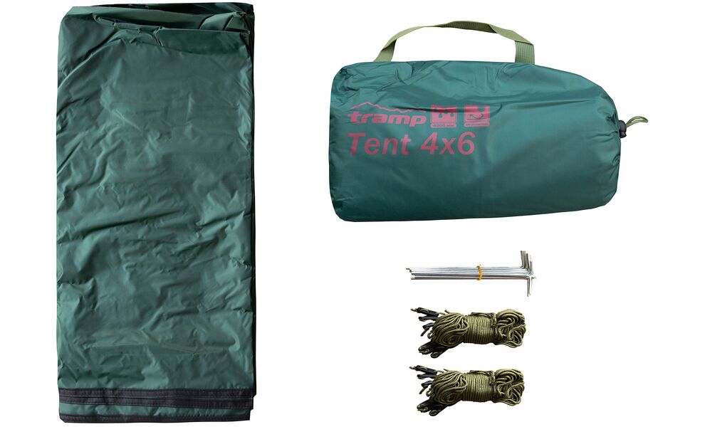 Туристичний тент Tramp UTRT-102, 400x600 см, Розмір: 400x600, Колір виробника: Green, зображення 8