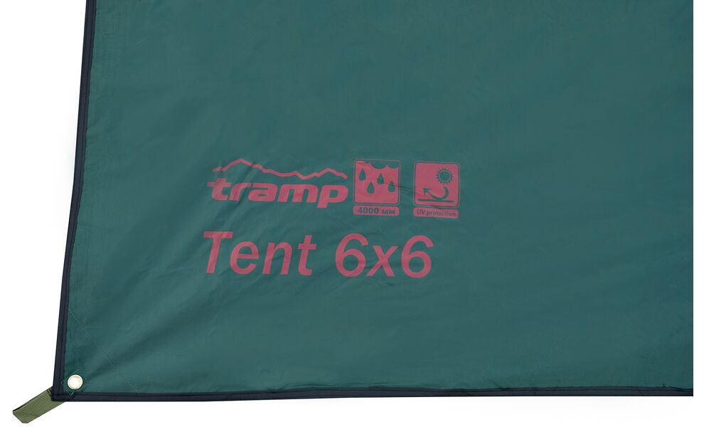 Туристичний тент Tramp UTRT-103, 600x600 см, Розмір: 600x600, Колір виробника: Green, зображення 3