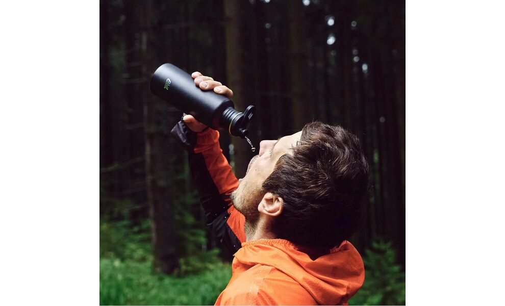 Спортивна пляшка для води з поїлкою та додатковою кришкою Esbit Pictor Sports (Black) на 750 мл, нержавіюча сталь, Об'єм: 750, зображення 8