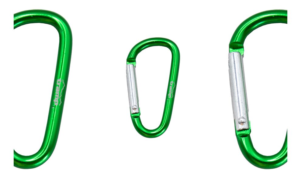 Набір карабінів Tramp UTRA-298 (Green), 10 шт., Тип розміру: 5 см, Колір: Green, зображення 3