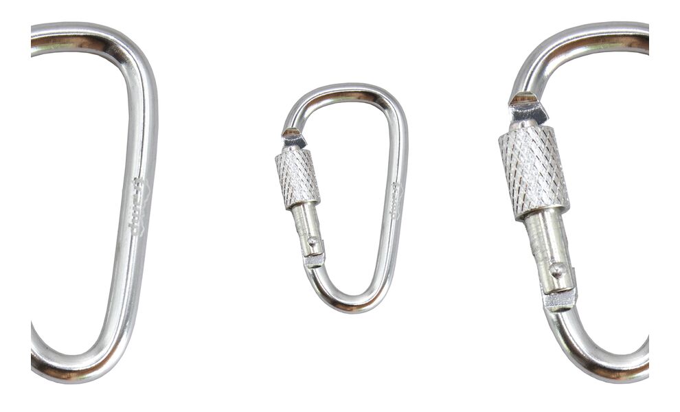 Набір карабінів Tramp UTRA-299 (Silver), 10 шт., Тип розміру: 5 см, Колір: Silver, зображення 4