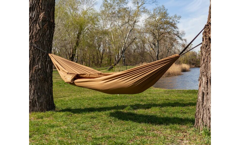Туристичний гамак Tribe Hammock (Coyote) (з кріпленнями), Колір виробника: Coyote, зображення 5