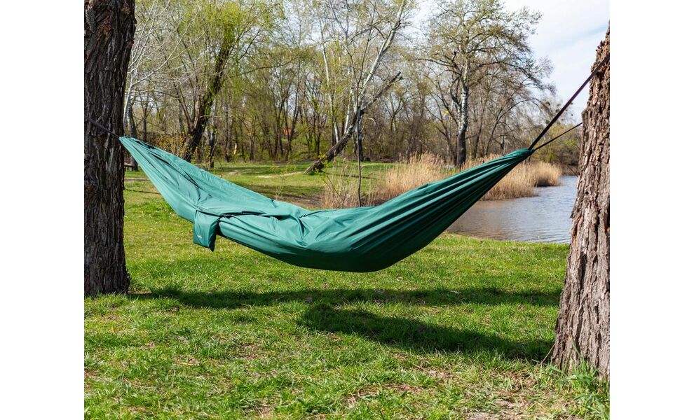 Гамак Tribe Hammock (Green) (з кріпленнями), Колір виробника: Green, зображення 5