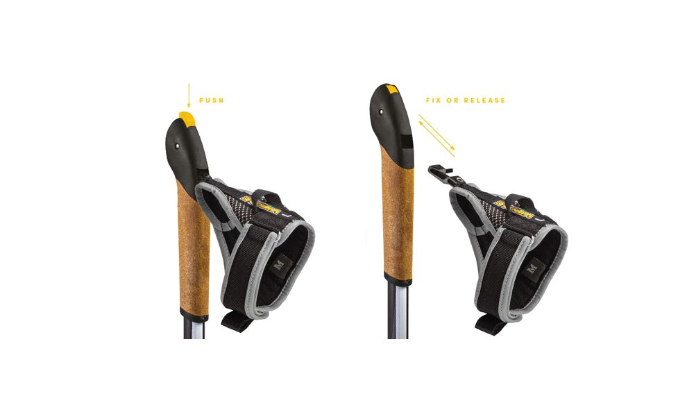 Палиці для скандинавської ходьби Vipole Vario Novice (Blue/Violet), 90-130 см, Колір виробника: Blue/Violet, зображення 3