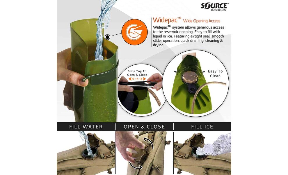 Рюкзак з гідратором Source Tactical (Coyote), 3 л, Об'єм: 3, Колір виробника: Coyote, зображення 3