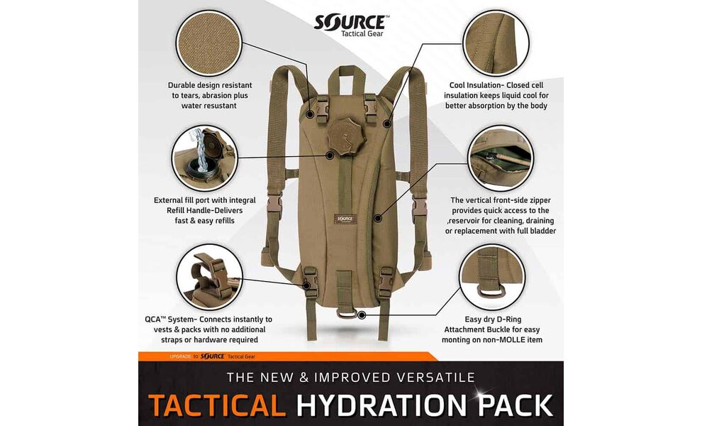 Рюкзак з гідратором Source Tactical (Multicam), 3 л, Об'єм: 3, Колір виробника: Multicam, зображення 5