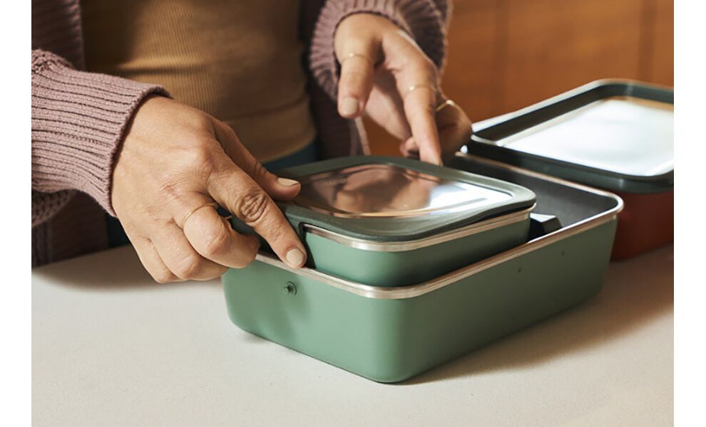 Туристичний герметичний контейнер для їжі Klean Kanteen Rise - Big Meal (Sea Spray) на 1626 мл, нержавіюча сталь, Об'єм: 1626, Колір: Sea Spray, зображення 10