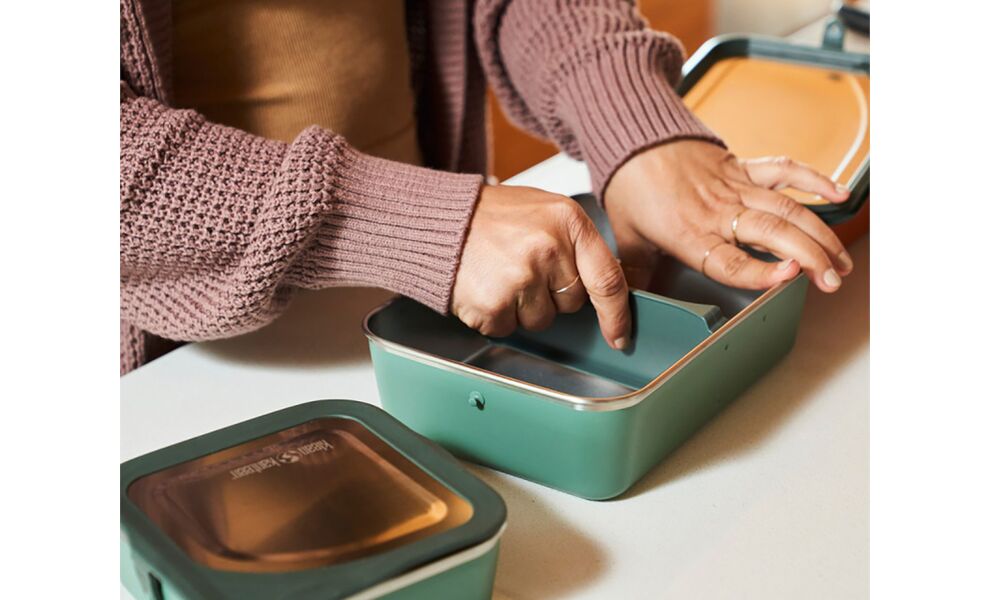 Туристичний герметичний контейнер для їжі Klean Kanteen Rise - Big Meal (Sea Spray) на 1626 мл, нержавіюча сталь, Об'єм: 1626, Колір: Sea Spray, зображення 9