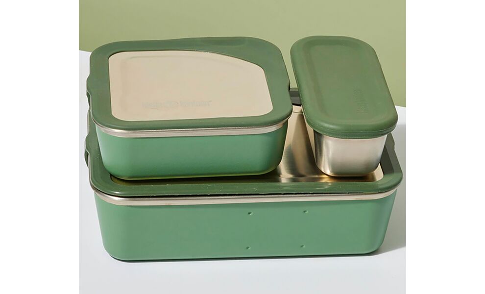 Туристичний набір герметичних контейнерів для їжі Klean Kanteen Rise - Family (Sea Spray), нержавіюча сталь (3 шт), зображення 13