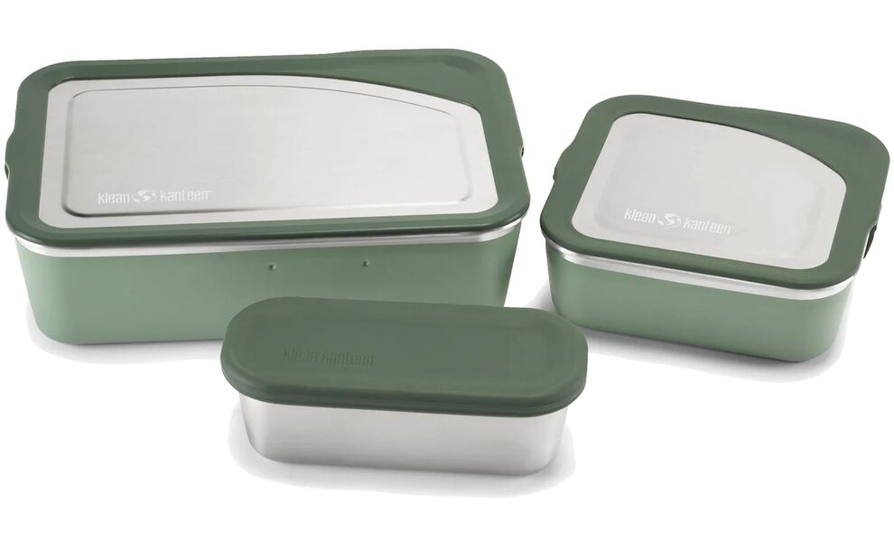 Туристичний набір герметичних контейнерів для їжі Klean Kanteen Rise - Family (Sea Spray), нержавіюча сталь (3 шт), зображення 2