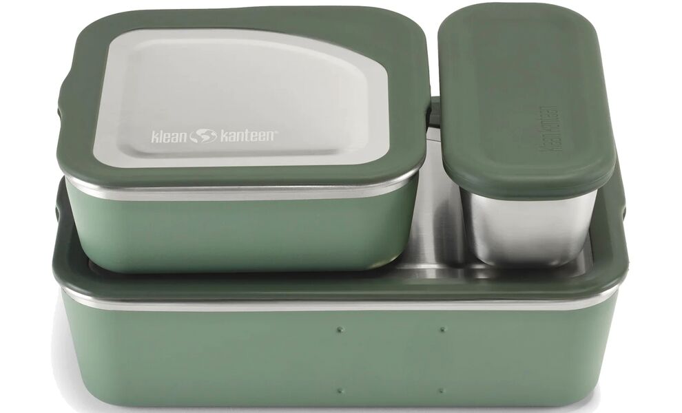 Туристичний набір герметичних контейнерів для їжі Klean Kanteen Rise - Family (Sea Spray), нержавіюча сталь (3 шт), зображення 3