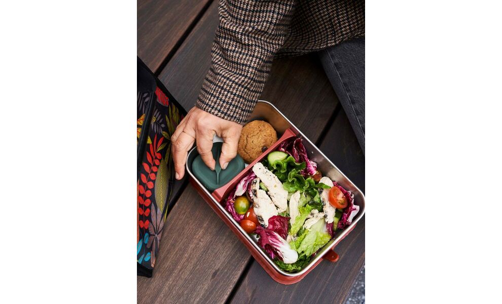 Туристичний герметичний контейнер для їжі Klean Kanteen Rise - Half Snack (Sea Spray) на 83 мл, нержавіюча сталь, Об'єм: 83, Колір: Sea Spray, зображення 11