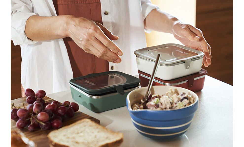 Туристичний герметичний контейнер для їжі Klean Kanteen Rise - Lunch (Sea Spray) на 592 мл, нержавіюча сталь, Об'єм: 592, Колір: Sea Spray, зображення 10