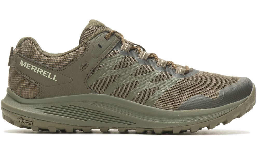 Трекінгові кросівки чоловічі Merrell Nova 3 Tactical (Dark Olive), Колір виробника: Dark Olive, Тип колодки: середня, Розмір виробника: US 9 (EU 43), зображення 2