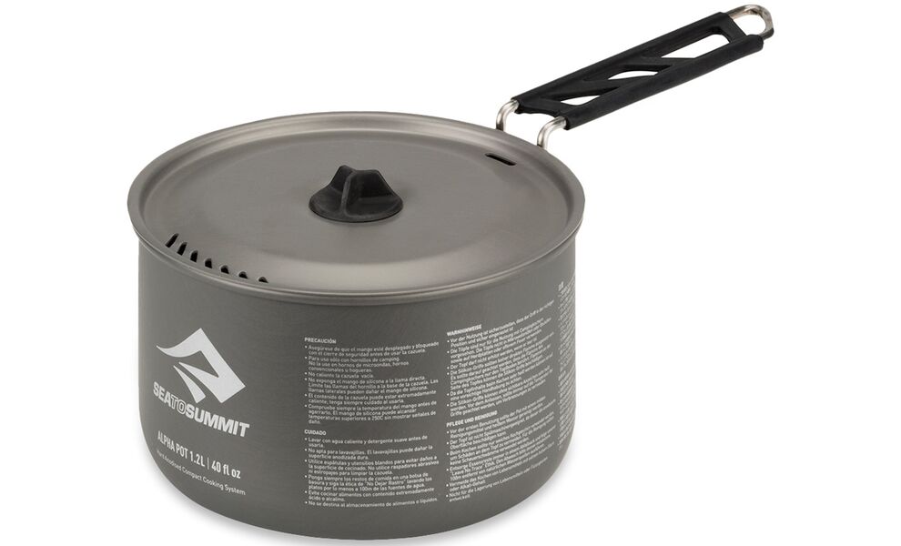 Кемпінговий набір каструль з анодованого алюмінію Sea to Summit Alpha Pot - Set 2.0: 2 каструлі, зображення 2