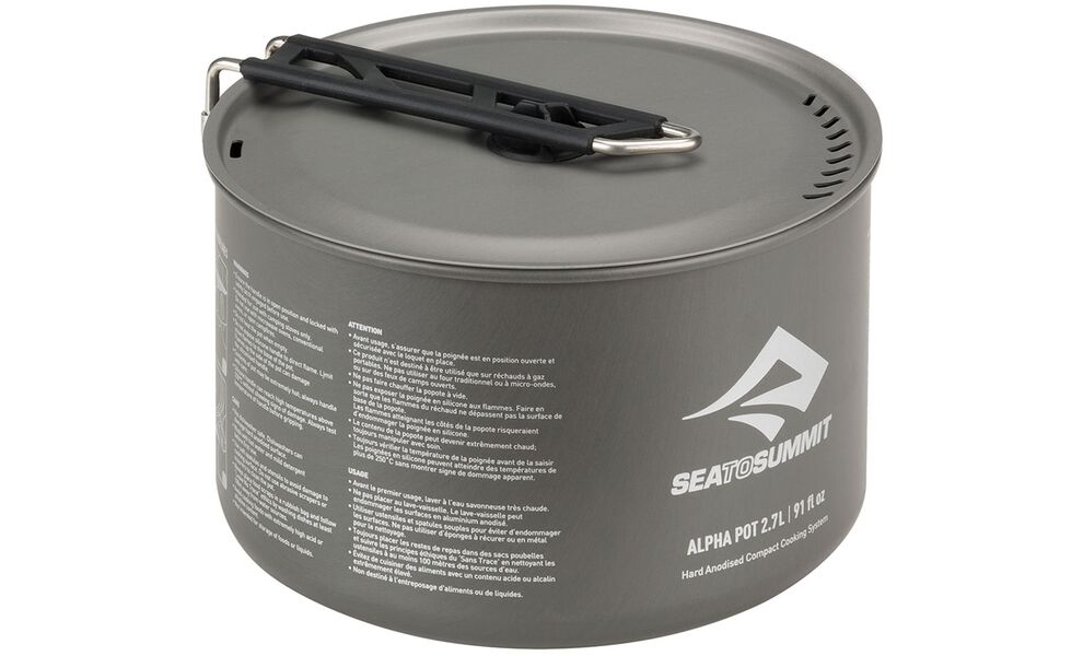 Кемпінговий набір каструль з анодованого алюмінію Sea to Summit Alpha Pot - Set 2.0: 2 каструлі, зображення 5
