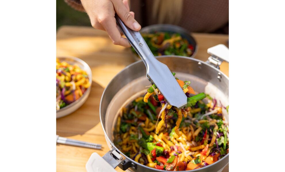 Складна туристична каструля для пальника Sea to Summit Detour (Moonstruck Grey) на 5 л, харчовий силікон, Об'єм: 5, Колір виробника: Moonstruck Grey, зображення 8