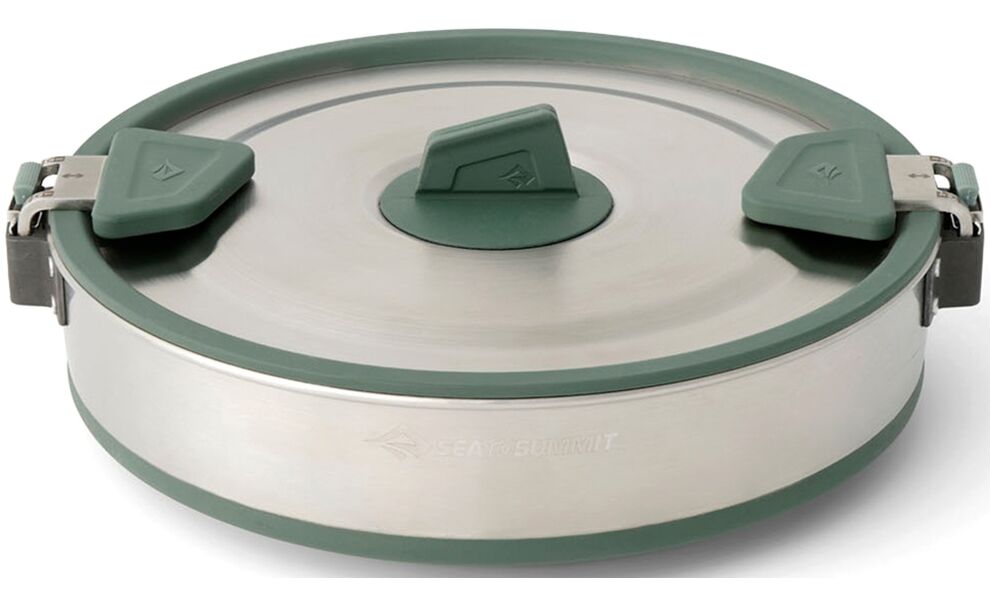 Складна туристична каструля для пальника Sea to Summit Detour (Laurel Wreath Green) на 3 л, харчовий силікон, Об'єм: 3, Колір виробника: Laurel Wreath Green, зображення 2