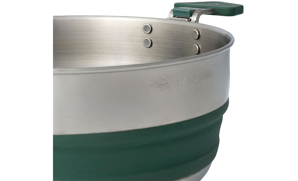 Складна туристична каструля для пальника Sea to Summit Detour (Laurel Wreath Green) на 3 л, харчовий силікон, Об'єм: 3, Колір виробника: Laurel Wreath Green, зображення 5