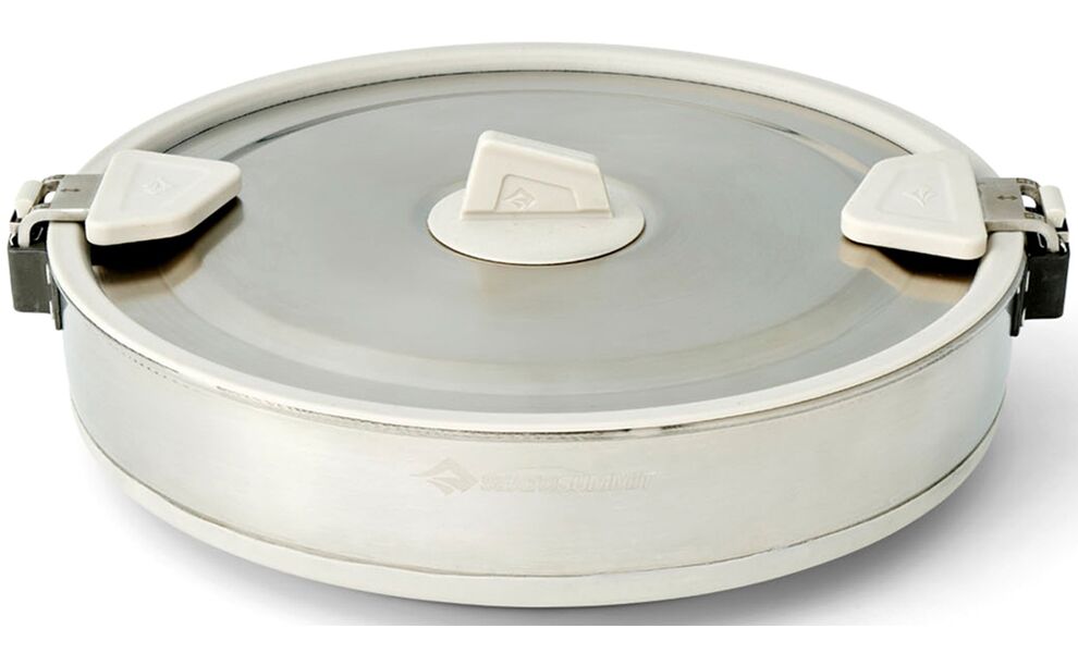 Складна туристична каструля для пальника Sea to Summit Detour (Moonstruck Grey) на 5 л, харчовий силікон, Об'єм: 5, Колір виробника: Moonstruck Grey, зображення 2