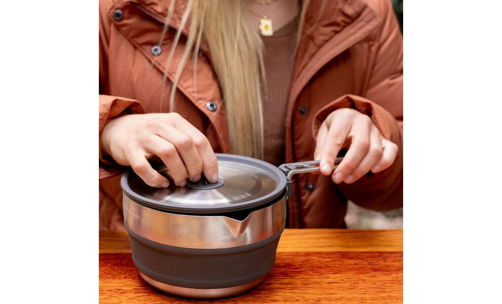 Складна туристична каструля з носиком для пальника Sea to Summit Detour на 1,8 л, харчовий силікон, Об'єм: 1,8, зображення 11