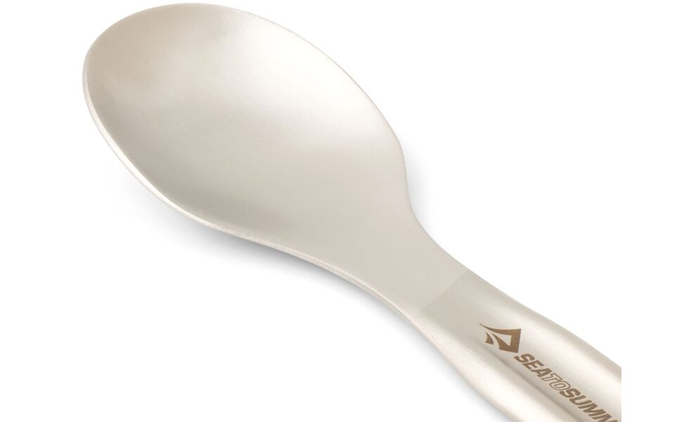 Туристичний набір столових приборів Sea to Summit Detour - на 2 людини (виделка, ложка, ніж, тримач), нержавіюча сталь, зображення 5