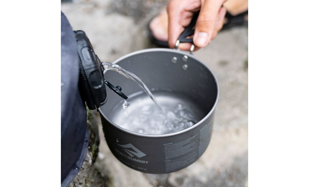 Кемпінговий набір каструль з анодованого алюмінію Sea to Summit Alpha Pot - Set 2.0: 2 каструлі, зображення 15