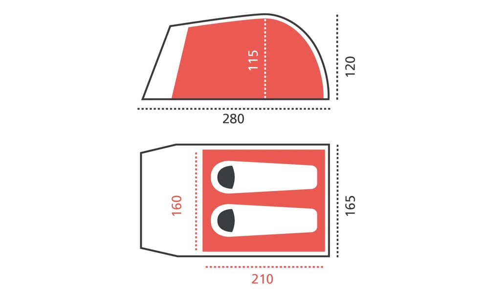 2-місний намет Grand Canyon Topeka 2 Alu: двошаровий, з тамбуром, Кількість місць: 2, Матеріал каркасу: алюміній, Колір: Capulet Olive, зображення 2