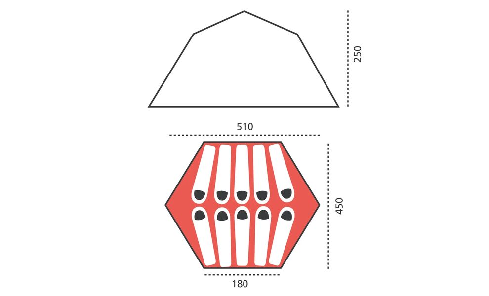 10-місний кемпінговий намет Grand Canyon Black Knob 10, Кількість місць: 10, Колір: Capulet Olive, зображення 2