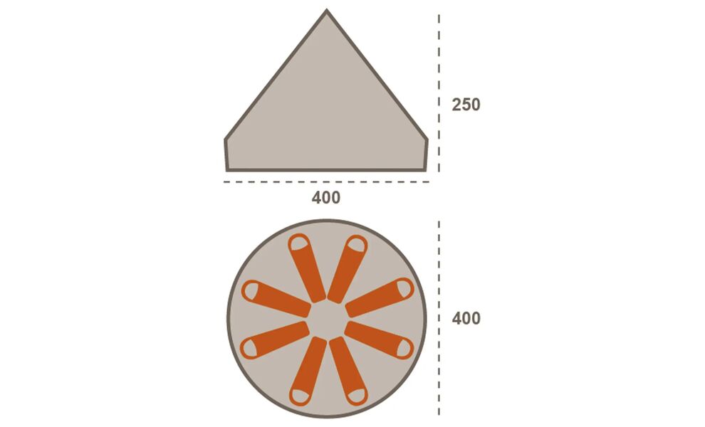 8-місний кемпінговий намет Grand Canyon Indiana 8, Кількість місць: 8, Колір: Capulet Olive, зображення 2