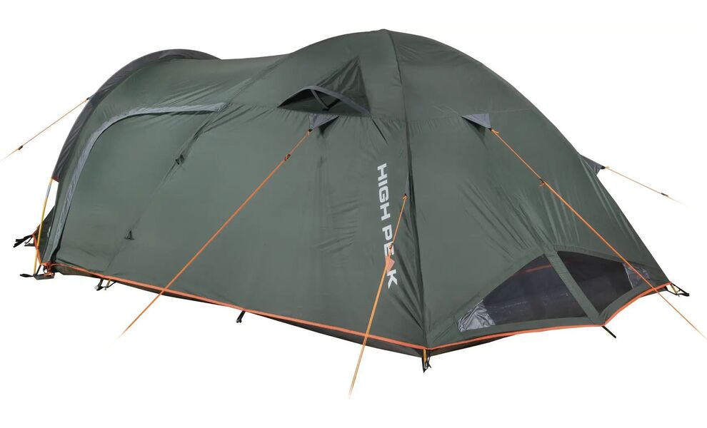 4-місний намет High Peak Kira 4.1: двошаровий, з тамбуром, Кількість місць: 4, Колір: Deep Forest, зображення 4