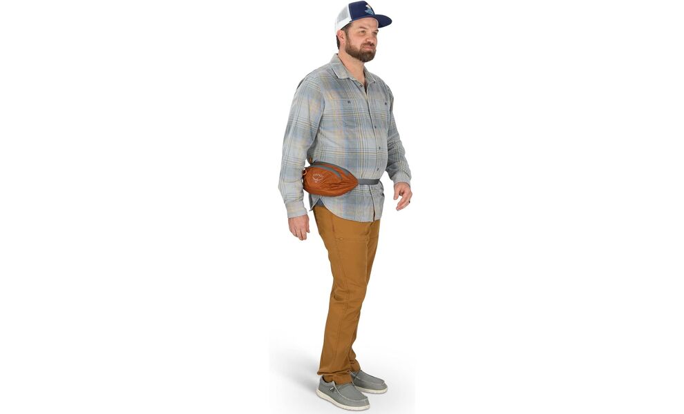 Складна сумка на пояс Osprey Ultralight Stuff Waist (Waterfront Blue), Об'єм: 2, Колір виробника: Waterfront Blue, зображення 4