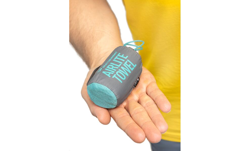 Ультралегкий рушник з мікрофібри з чохлом Sea to Summit AirLite Towel - M (Baltic), 100х50 см, Тип розміру: M, Колір: Baltic, зображення 5