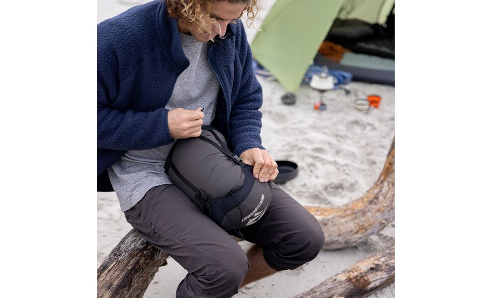 Демісезонний пуховий спальник Sea to Summit Ascent -1C - Regular до -1°C: з капюшоном, Максимальний зріст користувача: 185, Колір: Rain Forest Green, Сторона застібки: ліва, зображення 26