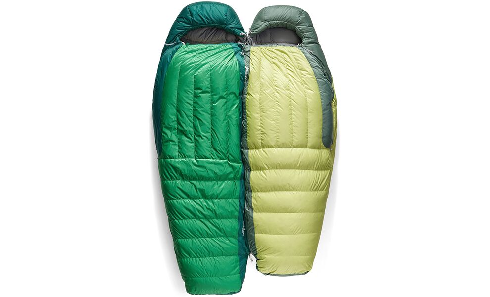 Демісезонний пуховий спальник Sea to Summit Ascent -1C - Regular до -1°C: з капюшоном, Максимальний зріст користувача: 185, Колір: Rain Forest Green, Сторона застібки: ліва, зображення 6