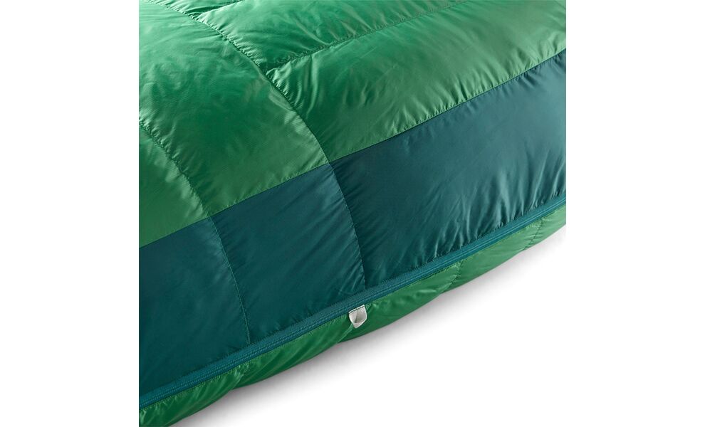 Демісезонний пуховий спальник Sea to Summit Ascent -1C - Regular до -1°C: з капюшоном, Максимальний зріст користувача: 185, Колір: Rain Forest Green, Сторона застібки: ліва, зображення 9