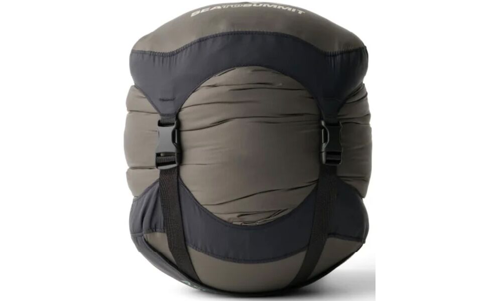 Демісезонний пуховий спальник Sea to Summit Ascent -9C - Long до -9°C: з капюшоном, Максимальний зріст користувача: 198, Колір: Rain Forest Green, Сторона застібки: ліва, зображення 15