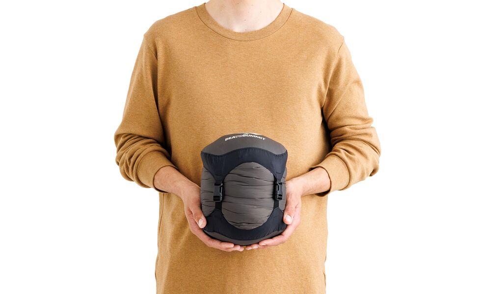 Демісезонний пуховий спальник Sea to Summit Ascent Women's -1C - Regular до -8°C: з капюшоном, Максимальний зріст користувача: 170, Колір: Celery Green, Сторона застібки: права, зображення 18