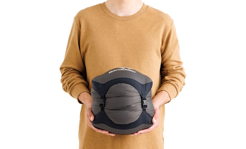 Зимовий пуховий спальник Sea to Summit Ascent Women's -9C - Regular до -15°C: з капюшоном, Максимальний зріст користувача: 170, Колір: Celery Green, Сторона застібки: права, зображення 18