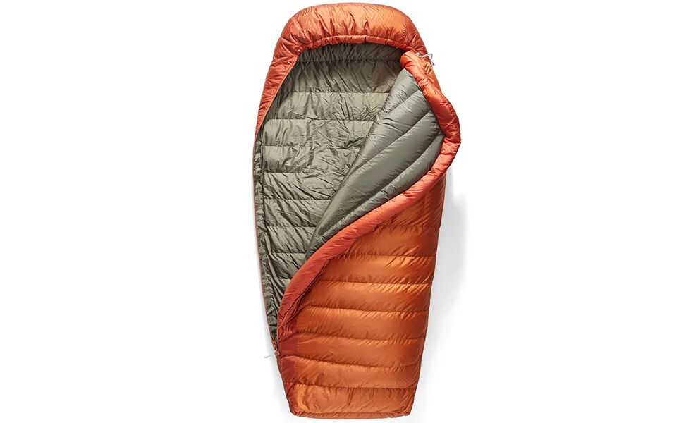 Демісезонний пуховий спальник Sea to Summit Basecamp -9C - Long до -9°C: з капюшоном, Максимальний зріст користувача: 198, Колір: Bombay Brown, Сторона застібки: ліва+права, зображення 3