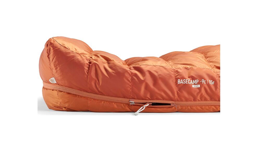 Демісезонний пуховий спальник Sea to Summit Basecamp -9C - Regular до -9°C: з капюшоном, Максимальний зріст користувача: 185, Колір: Bombay Brown, Сторона застібки: ліва+права, зображення 7