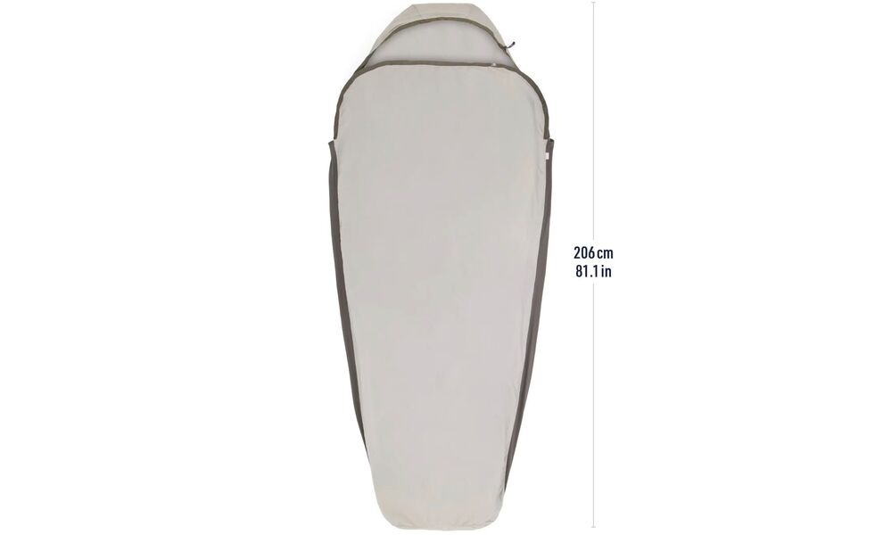 Вкладиш в спальник Sea to Summit Silk Blend Liner (Moonstruck Grey), Standard Mummy, Тип розміру: Standard Mummy, Колір: Moonstruck Grey, зображення 2