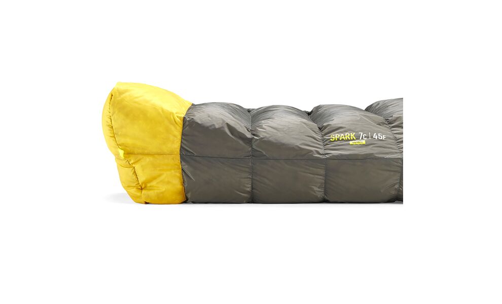 Демісезонний пуховий спальник Sea to Summit Spark -9C - Long до -9°C: з капюшоном, Максимальний зріст користувача: 198, Колір: Beluga Black, Сторона застібки: ліва, зображення 6