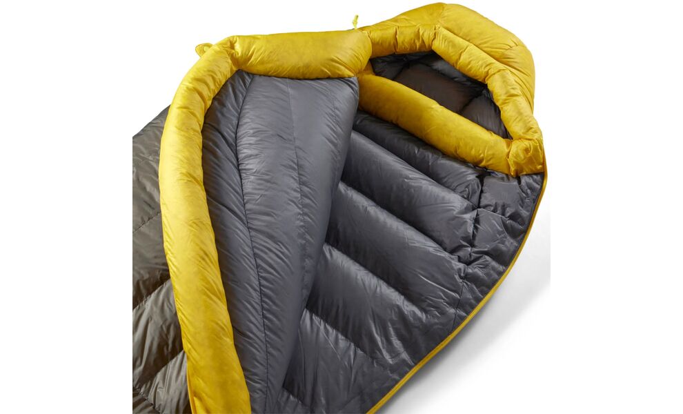 Зимовий пуховий спальник Sea to Summit Spark -18C - Regular до -18°C: з капюшоном, Максимальний зріст користувача: 185, Колір: Beluga Black, Сторона застібки: ліва, зображення 4