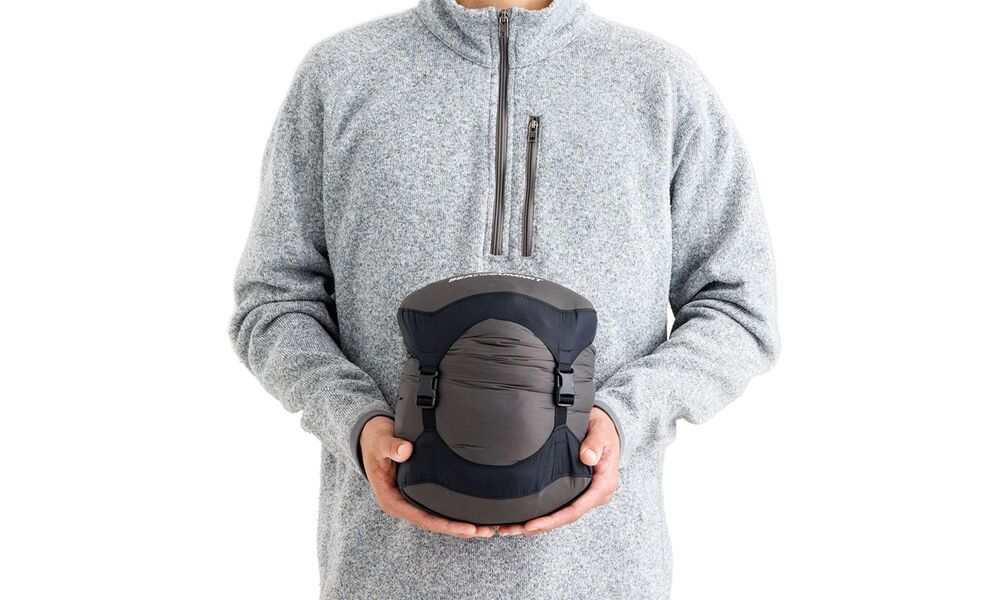 Демісезонний пуховий спальник Sea to Summit Spark Pro -9C 2025 - Long до -9°C: з капюшоном, Максимальний зріст користувача: 198, Колір: Beluga Black, Сторона застібки: ліва, зображення 17