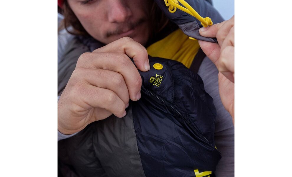 Демісезонний пуховий спальник Sea to Summit Spark Pro -9C 2025 - Long до -9°C: з капюшоном, Максимальний зріст користувача: 198, Колір: Beluga Black, Сторона застібки: ліва, зображення 26