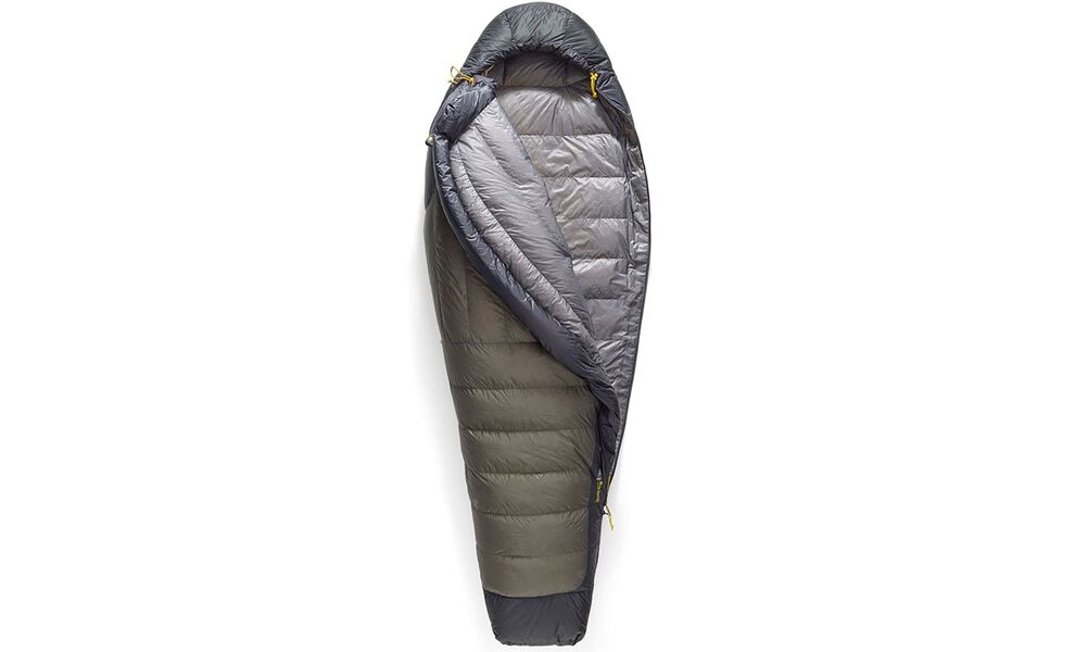 Демісезонний пуховий спальник Sea to Summit Spark Pro -9C 2025 - Long до -9°C: з капюшоном, Максимальний зріст користувача: 198, Колір: Beluga Black, Сторона застібки: ліва, зображення 4